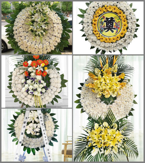 湖北黄石市阳新县枫林镇沿冲村花圈速递
